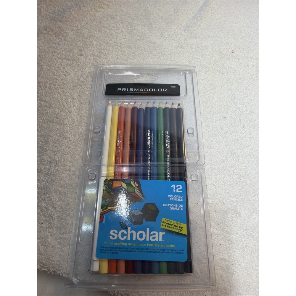 PRISMACOLOR 92804 Scholar Colored Pencils 12-Count Brand New